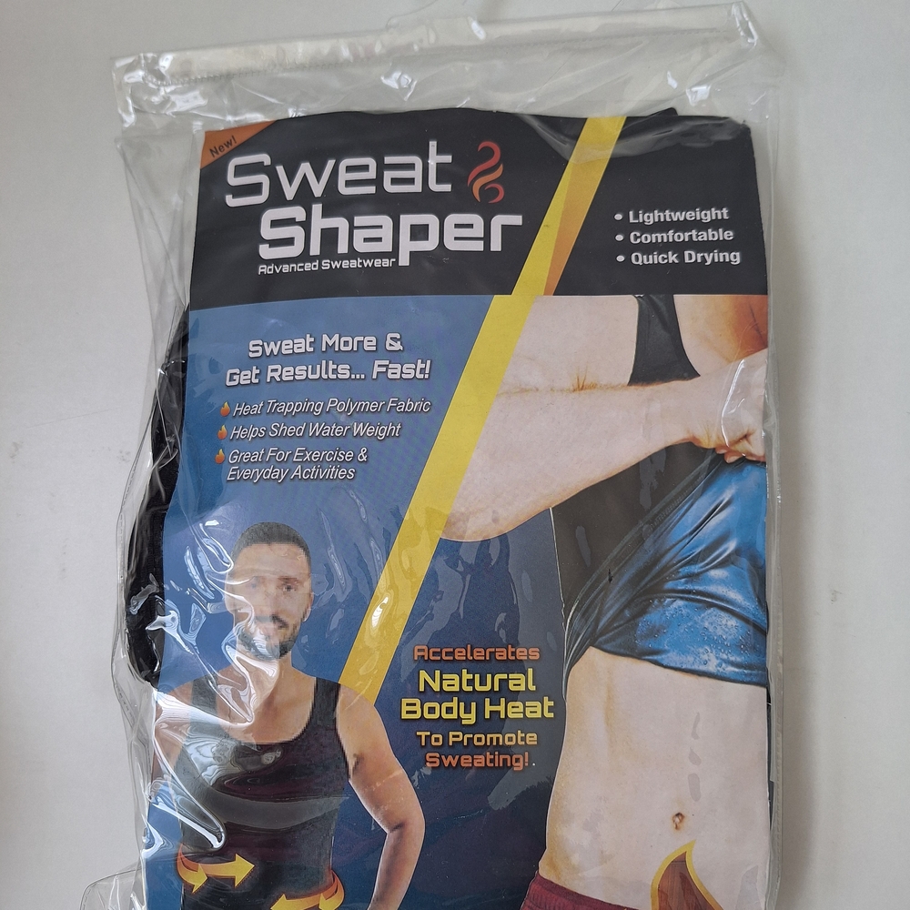 Men's Black Sweat-Enhancing Undershirt